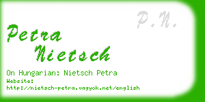 petra nietsch business card